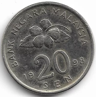 Malaysia 4 Coins - 1 5 10 20 Sen • $1.99