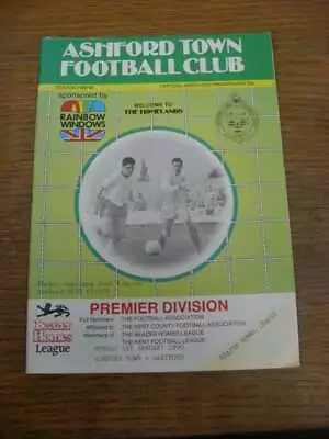 01/01/1990 Ashford Town V Dartford • £3.99