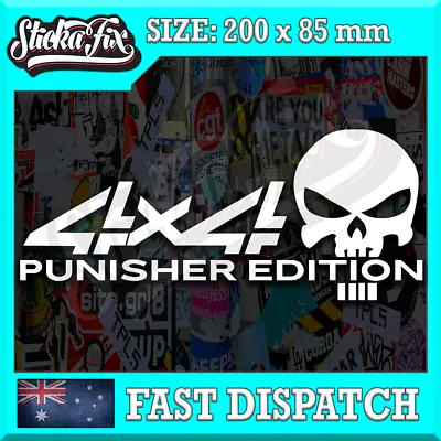 4x4 Punisher Edition 4X4 Car Vinyl STICKER Funny DECAL 4WD JDM Truck • $6.90