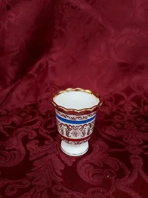 Vintage Victoria Hand-painted 24 Karat Gold Footed Toothpick/Egg Cup Czech • $20