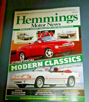 Hemmings Motor News May 2019 Modern Classics 80's 90's 00's • $6