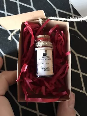 Vampire Diaries Novelty Blood Bottle X1 Only Damon Stefan Or Klaus Gift Boxed • £5