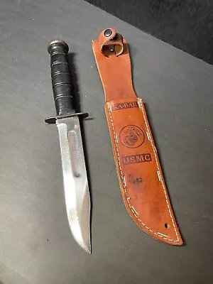 Orig WW2 Era USN Mark 2 MK 2 Kabar Fighting Knife W/ A Leather Scabbard • $65