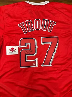 MIKE TROUT Signed Autographed Los Angeles Angels Jersey | COA • $249