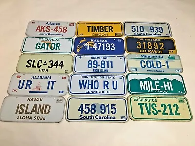 Collectible Miniature License Plates Bike Plates Early 1980s 4 1/2  X 2  U Pick • $8