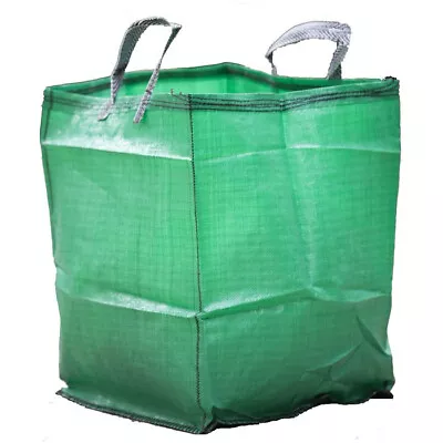120l Green Garden Waste Bags Polypropylene Organic Material Refuse Sack Bin • £5.99