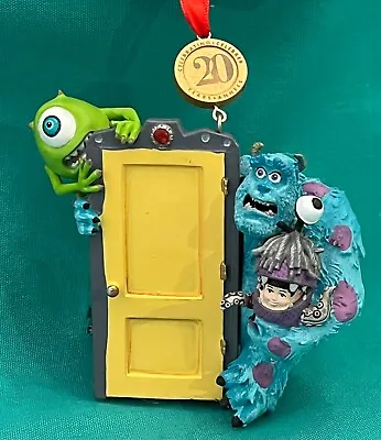 Disney Monster Inc Sulley Mike Boo Sketchbook Legacy 20 Yr Christmas Ornament • $49.95