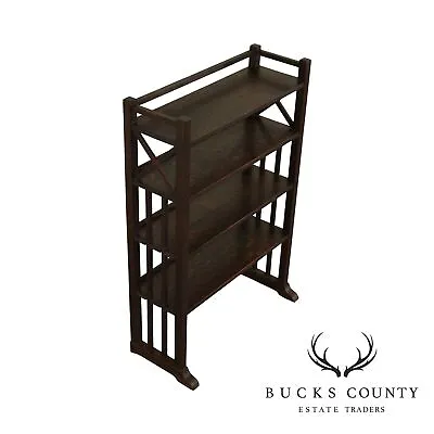 Antique Mission Oak 4 Tier Book Rack • $1495