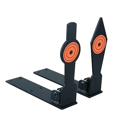 2 Pack Steel Pop-Up Shooting Target Set Diamond/Silhouette Shaped • $34.99