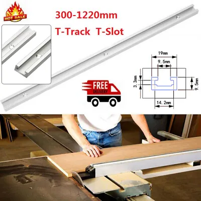 1220mm T-Track Aluminium Alloy T-slot Miter Jig DIY Fixture Woodworking Slot New • $20.32