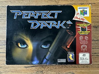Perfect Dark Nintendo N64 AUS PAL Version Boxed With Manual🔥HOT GAME🔥 • $110