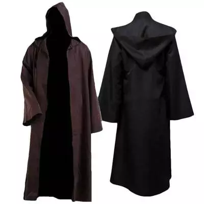 Star Wars Obi Wan Kenobi Jedi Master Knight Hooded Cloak Robe Costume Adult Mens • $37.29