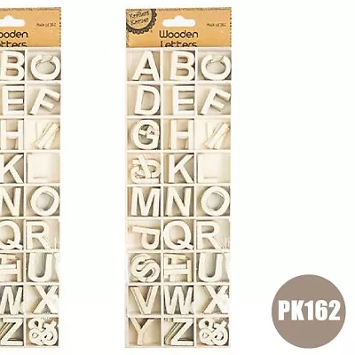 162pcs Craft Wood Alphabet Wooden Letter Word Game Name Wall Home Decor A - Z • $9.95