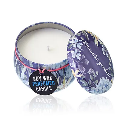 Luxury Natural Soya Wax Art Tin Candles - Long Burn Upto 23 Hours - Perfect Gift • £7.99