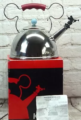 Disney Mickey Mouse WHISTLING Tea Kettle Gourmet Collection Michael Graves • $125