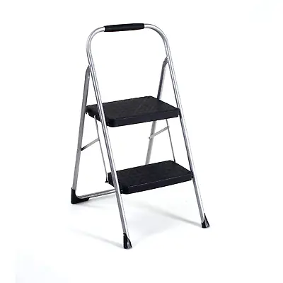 COSCO 2-Step Folding Stool Big Step Steel Step Stool Gray • $50