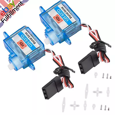 2Pack 3.7g Ultra Micro Digital Servo Nano For RC Helicopter Boat Car GH-S37D C • £12.23