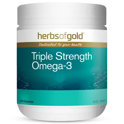 Herbs Of Gold Triple Strength Omega-3 150 Capsules Joint Health EPA/DHA • $54.05