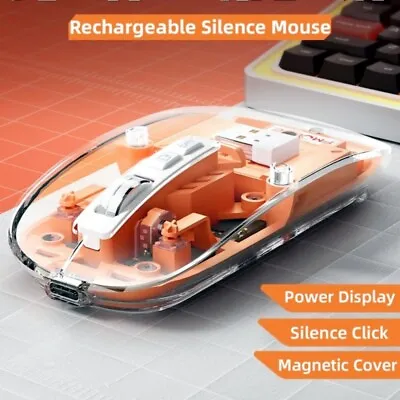 Bluetooth Wireless Rechargeable Mouse For PC Laptop Computer MacBook Tablet& USB • £2.95