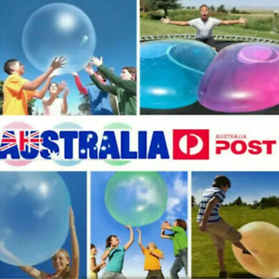 50-70cm Wubble Bubble Ball Firm/Water-Balloons Inflatable Refillable Stretch AU • $11.99