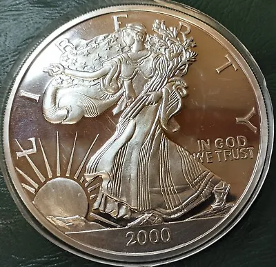 6 Troy Ounce Silver Round - Dated 2000 - Walking Liberty Design • $229