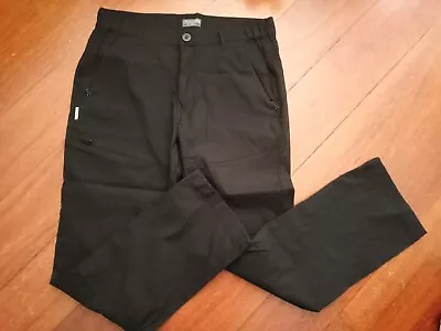 Craghoppers MENS Walking Hiking Trousers Black Size 34R • £12.50