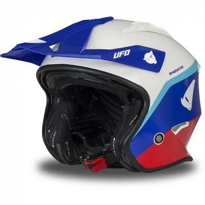 UFO Sheratan Urban Street Trials Helmet Red White Blue Small (55-56CM) • $93.31