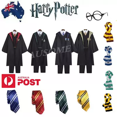 $9.99 • Buy Book Week Harry Potter Gryffindor Ravenclaw Robe Scarf Tie Cape Costume Cosplay