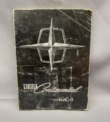 First Printing 1964 Lincoln Continental Owners Manual Maintenance Log OEM • $30