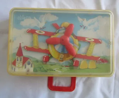 Chicco Airplane Vintage Pull String Music Box - Made In Italy • $22