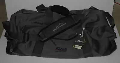 Eddie Bauer Large Duffle Bag Ripstop  Grey Black Overnighter Travel New W/tags • $34.95