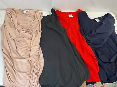 Cabi Lot Of  4 Tank Top Sleeveless Blouses Summer Spring Red/Grey Slimming • $15