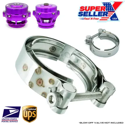 $16.92 • Buy UPGRADED Stainless Steel V-Band Clamp For TiAL BV50, Q, QR Series 50mm BOV