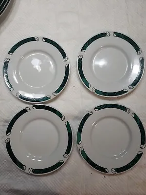 Gabbay Malachite - Green Marbled - 6  Wide Saucer / Bread Plates. Lot Of 4 • $8.90