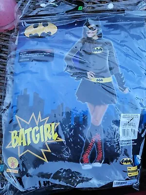 $18 • Buy Batgirl Costume Childs L Large Kid 12-14  Dress Batman Cape Mask Halloween 