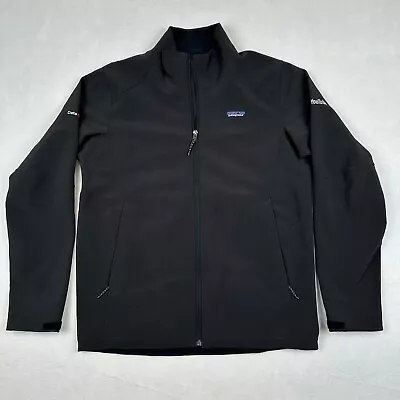 Patagonia Adze Jacket Mens Medium Black Soft Shell Full Zip Polartec Lined M • $42.88