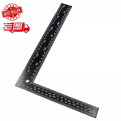 Metal L Square Ruler 90 Degree Right Angle Metric And Inches Ruler Double Sided • $11.28