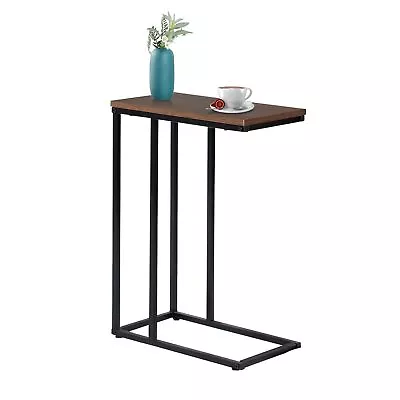 C-Shaped End Table For Living Room Bedroom Small Spaces TV Tray Table Co... • $42.84