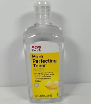 $8.16 • Buy CVS Health Pore Perfecting Toner 100% Natural Witch Hazel 16 Fl Oz Oil Free
