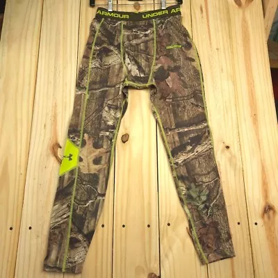 Under Armour Scent Control EVO Leggings Adult L Compression Coldgear Mens Camo • $24.99