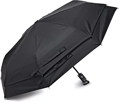 New Samsonite Windguard Auto Open Umbrella Black Free Shipping AU • $98.99