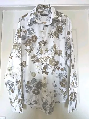 Zara Man Floral Shirt Large 42  Chest Excellent Condition  • £12