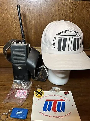 Vintage Motorola HT220 Walkie Talkie 2 Way Radio L&N Railroad Train UNTESTED LOT • $199.99