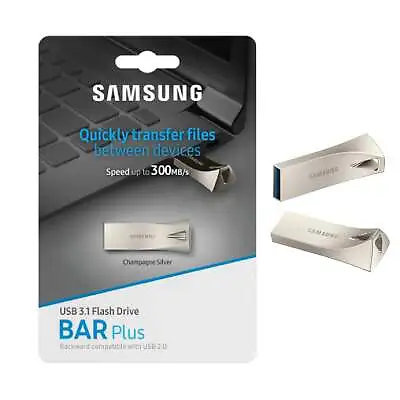 Samsung Bar Plus 32GB 64GB 128GB 256GB USB 3.1 Flash Drive Memory Pen Drive • $44.95
