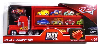 Mattel Disney Pixar Cars Mini Racers Mack Transporter & Lightning McQueen • $15