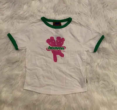 Heaven By Marc Jacobs New Logo Baby Tee Shirt White Green Small • £127.03