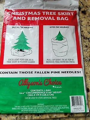 Jumbo Christmas Tree Removal Bag ~ White ~ 144  Circumference X 90  Height  • $7.19