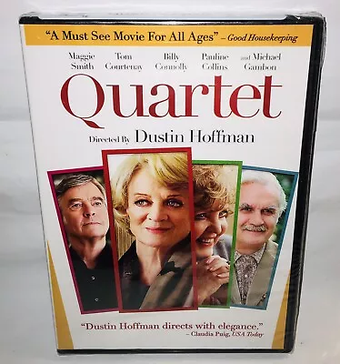 Quartet (DVD 2013 WS) Maggie Smith Dustin Hoffman (BRAND NEW & SEALED) • $3.98