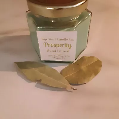 Money Cash Luck Prosperity Abundance Intention Scented Prepared Soy Candle • $12