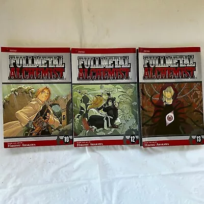 Full Metal Alchemist Lot Of 3 Anime Manga English Volumes 10 12 13 • $21.96